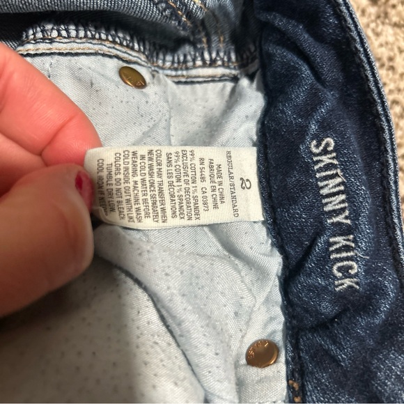 American Eagle Super Stretch Women LowriseBootcut Jeans Size 2 Medium Faded Wash - Picture 3 of 13